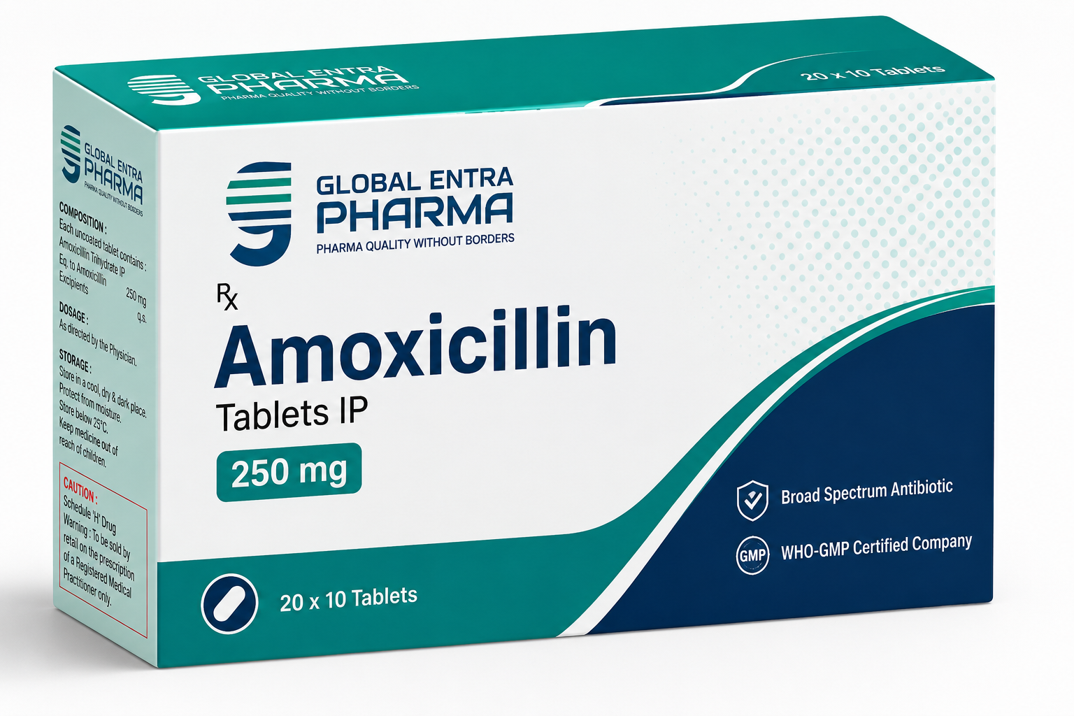 Amoxicillin Tablets 250 mg Manufacturer & Exporter from India